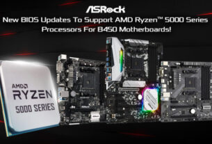 ASRock B450 BIOS Support For AMD Ryzen 5000 Desktop CPUs