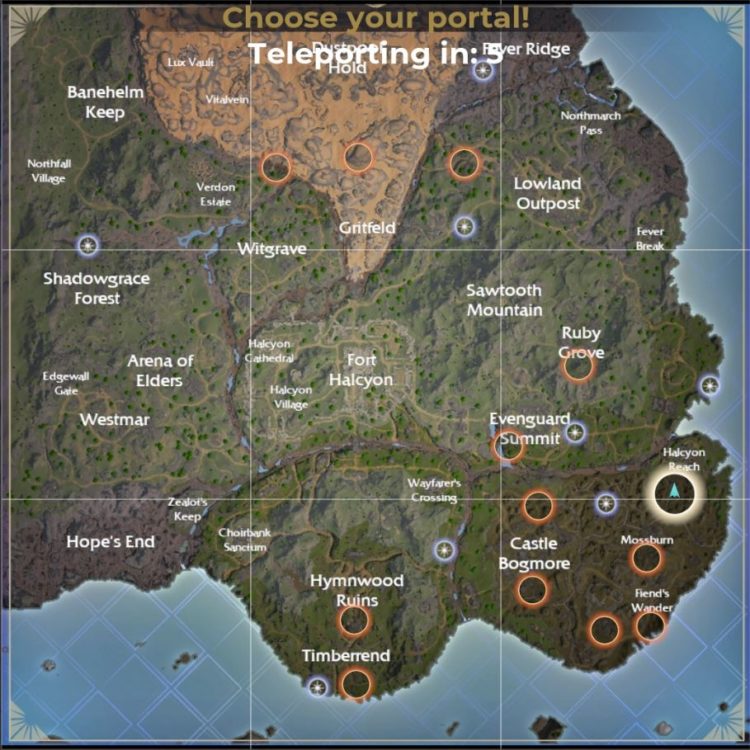 Hollow Lands Map